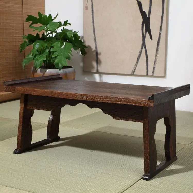 

Japanese Antique Tray Table Folding Leg Rectangle 80cm Paulownia Wood Traditional Asian Furniture Living Room Tea Table