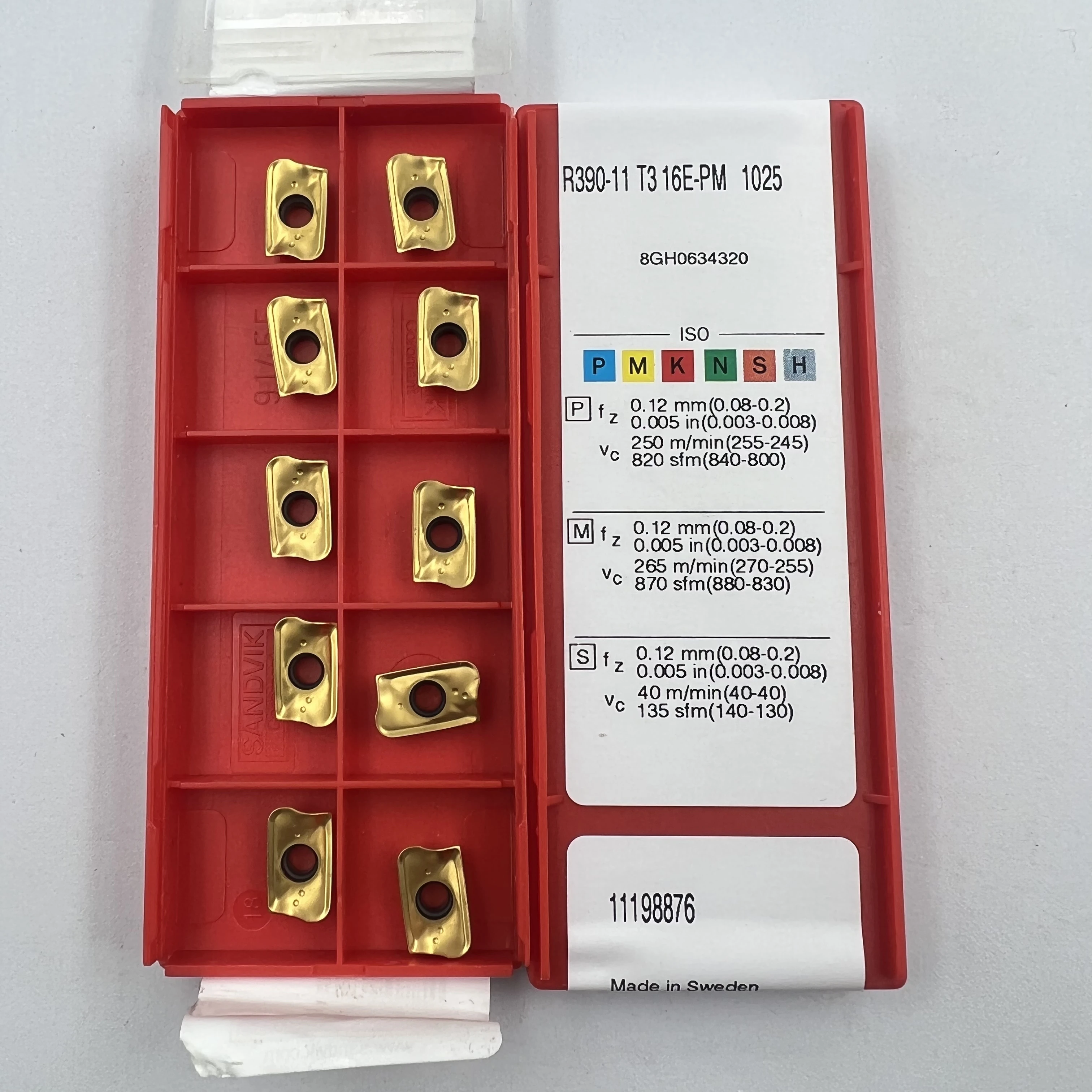 10 PCS R390-11T316E-PM1025 CNC Turning Insert Tough and wear-resistant high quality