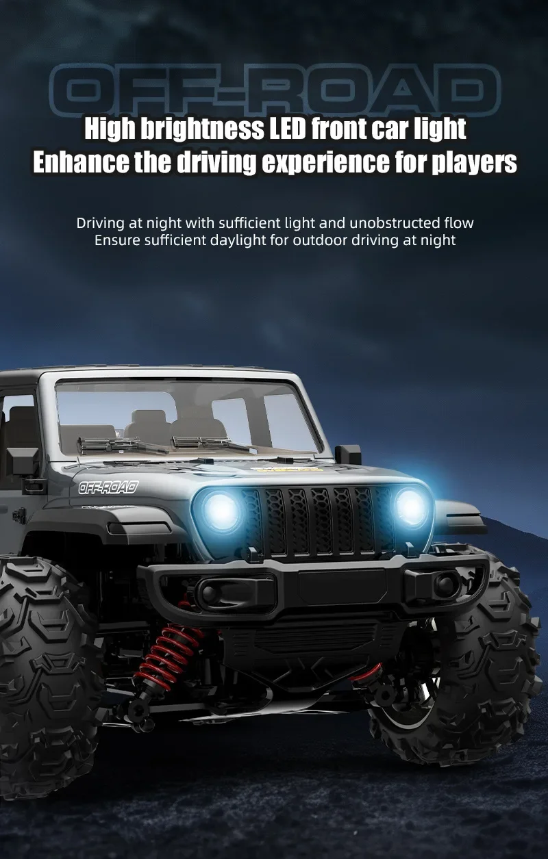 Jjrc Rc Off-Road Climbing Racing Truck C8819 Full Scale Buggy Car 1/20 4WD High Speed 30Km/h Remote Control Vehicle Toys for Boy: Jjrc Rc Off-Road Climbing Racing Truck C8819 Full Scale Buggy Car 1/20 4WD High Speed 30Km/h Remote Control Vehicle Toys for Boy: Samochód terenowy zdalnie sterowany Jjrc Rc C8819, skala 1/20, buggy, 4x4, szybki (30 km/h), zabawka dla chłopca