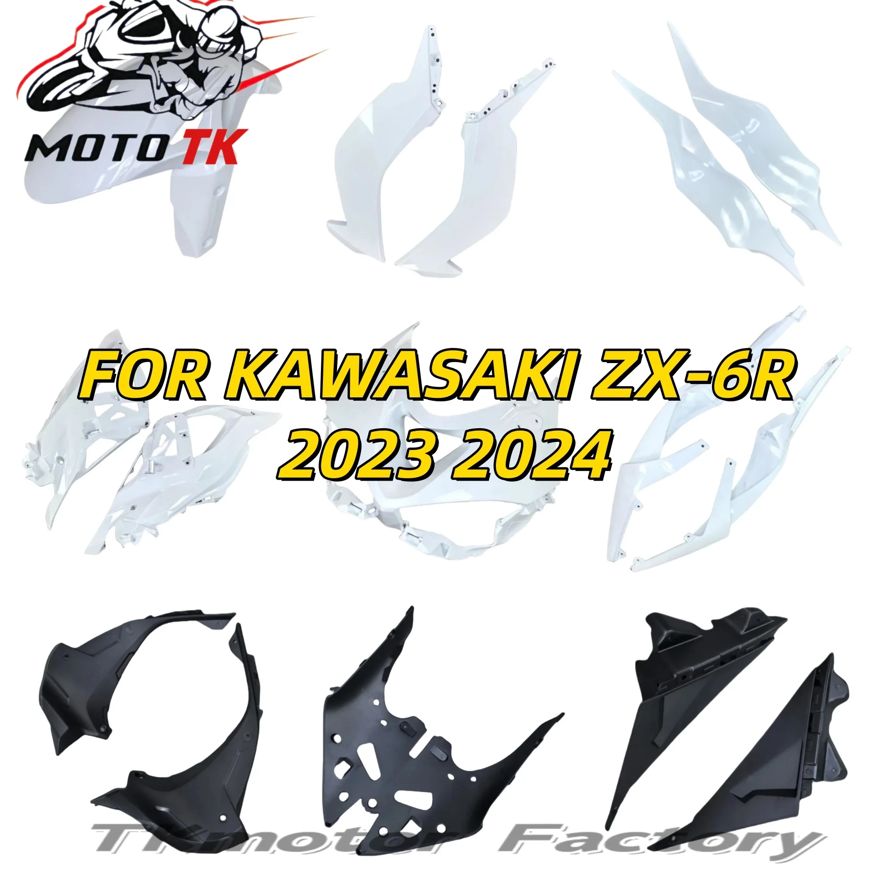 Front Fender Mudguard Fairing Tire Protection Cover Splash Guard For KAWASAKI ZX-6R 636 2023 2024 23 24