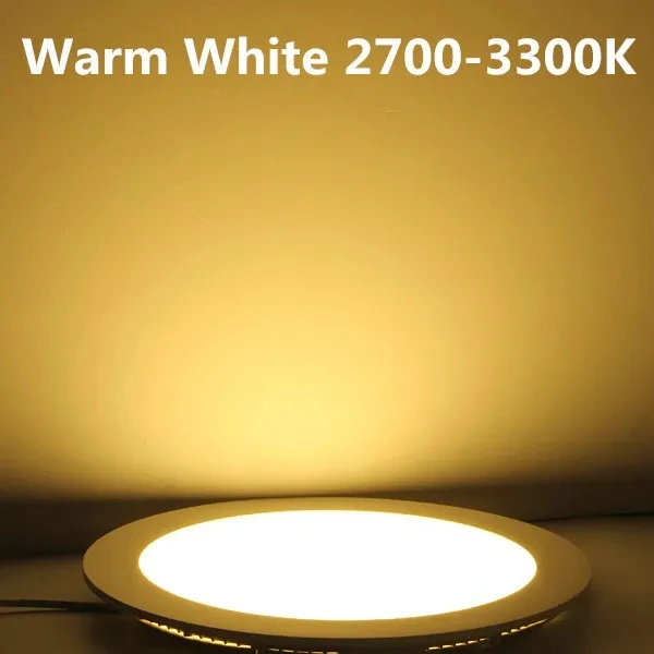 Dimmable Ultra thin 3W/4W/ 6W / 9W / 12W /15W/ 25W LED Ceiling Recessed Downlight / Slim Round Down Light 85V-265V + LED Driver image 5