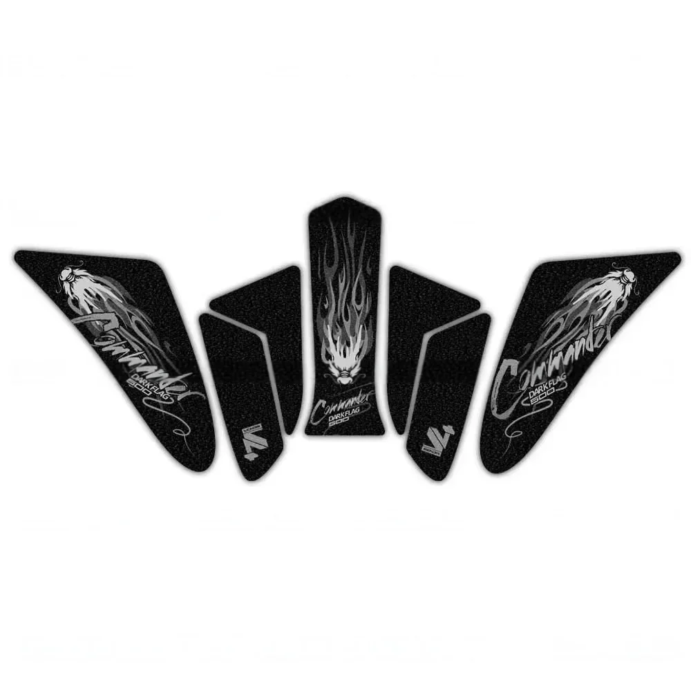 【Factory Direct】Motorcycle Matte Anti-Scratch Fish Bone Tank Sticker Fit BENDA Dark Flag 500 Self-Adhesive Mod Kit