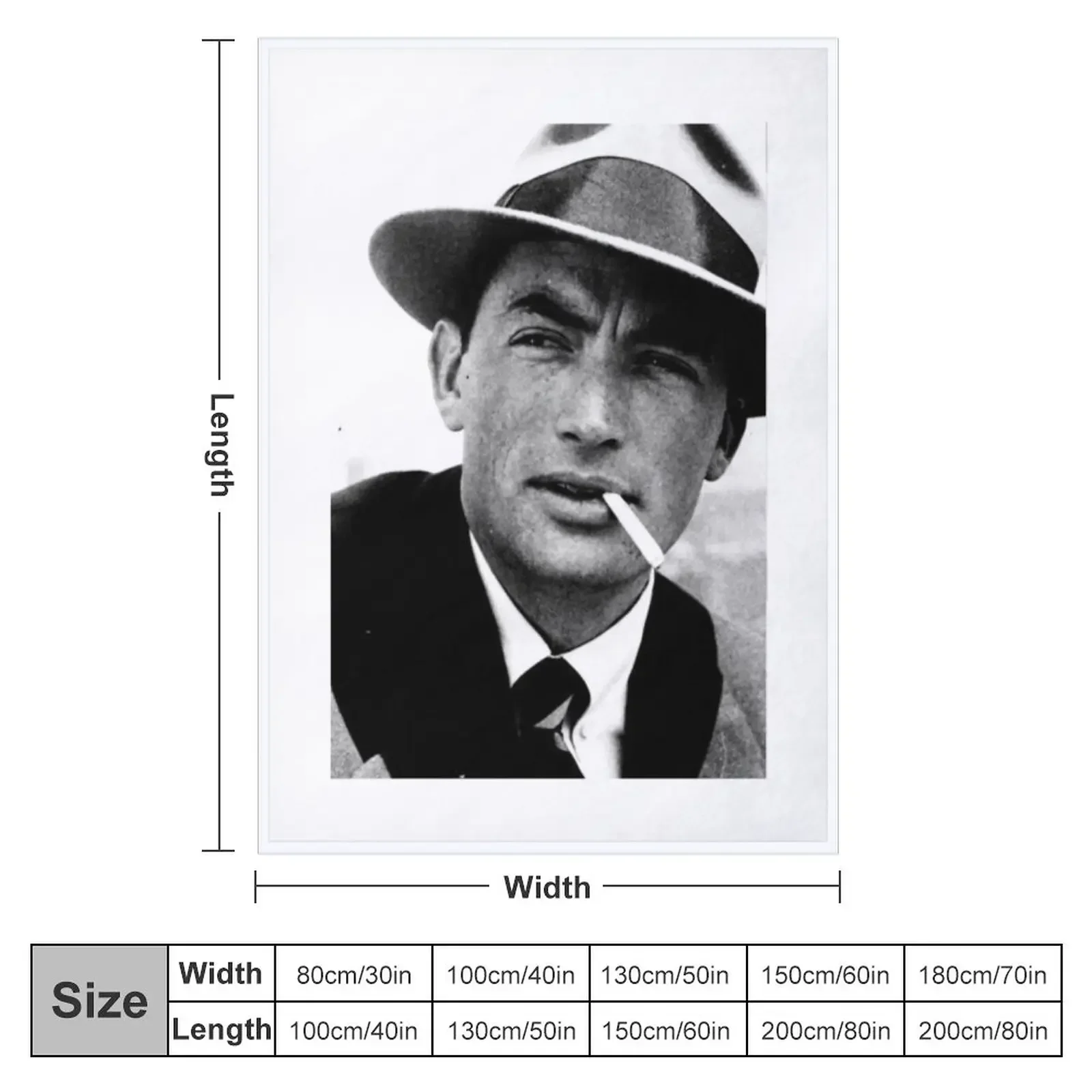 Gregory peck Throw Blanket Flannel Fashion Sofas Blankets