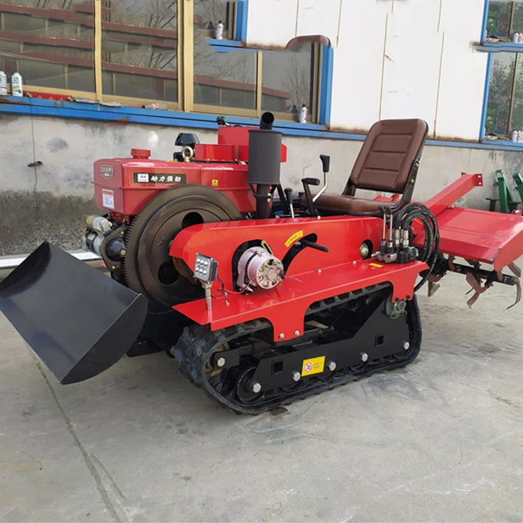 Crawler Type Multifunctional Rotary Tiller diesel Engine 25Hp/35 Hp Cultivator Mini Agricultural Tractor Hot Selling
