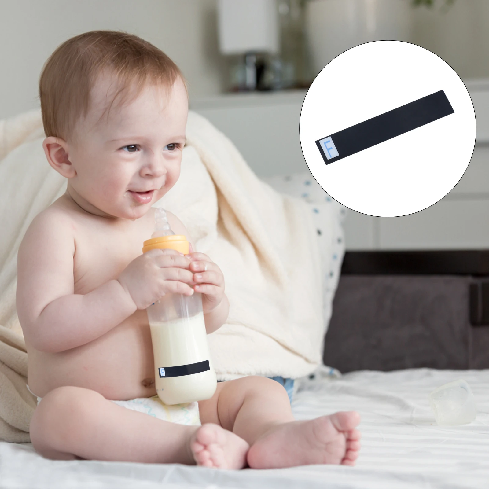 

3 Pcs Thermometer Strip Sticker for Baby Bottles Measure Temperature Accurately Newborn Feeding Supplies Adhesive Thermometer