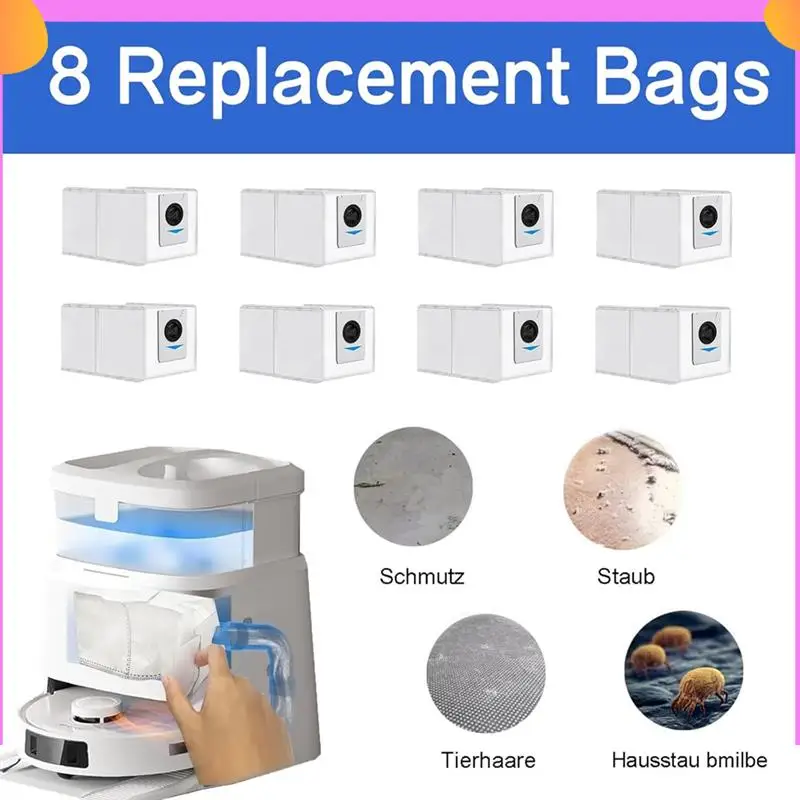 

A23P For Covacs Deebot T30 Omni / T30 Pro Omni Robot Vacuum Parts Main Side Brush Hepa Filter Mop Cloth Dust Bags