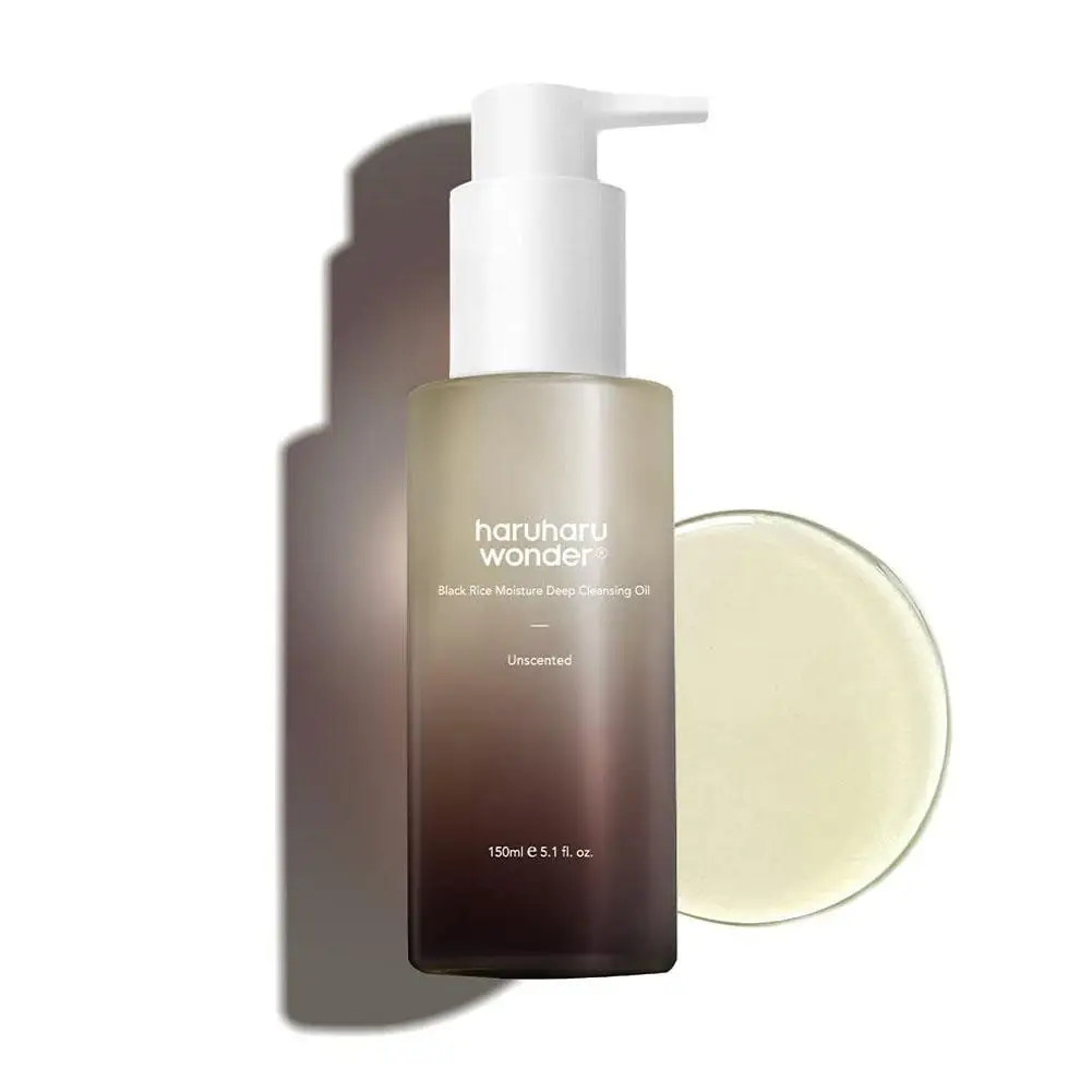 زيت تنظيف حمض الهيالورونيك من Haruharu Wonder Black Rice لطيف وغير مزعج يزيل المسام بشكل فعال الرؤوس السوداء الكورية #5