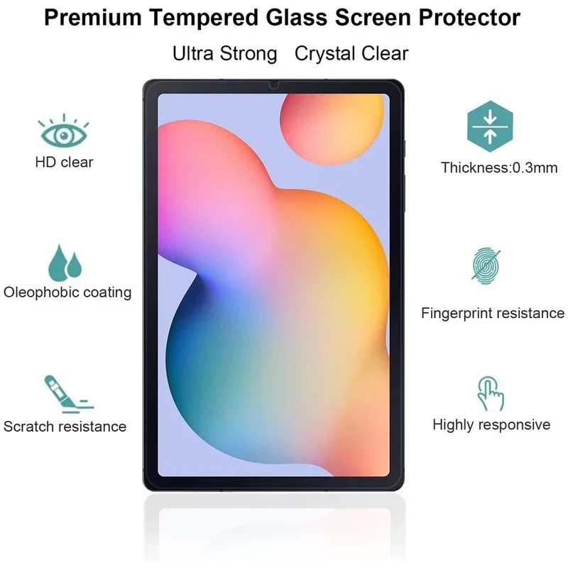 

Tempered Glass film For Samsung Galaxy Tab S6 Lite 10.4 2020 2022 SM-P610 P613 P615 P619 Screen Protector Tab S6 10.5 T860 T865