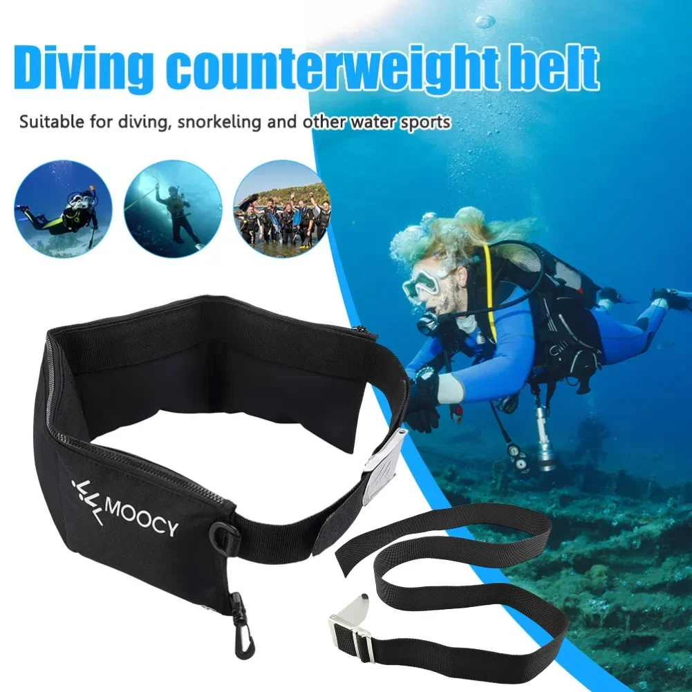 Cintura da Immersione Sportiva Portatile con Tasca, Cintura Zavorrata per Snorkeling e Immersioni, Attrezzatura Sportiva Acquatica ad Asciugatura Rapida