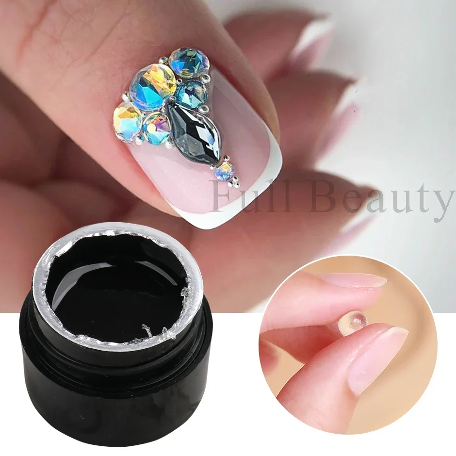 1/2 قطعة تمديد الصلبة مسمار تلميح هلام لينة هلام لاصق الغراء واضح الأبيض التصحيح نحت تصميم مع انتهازي كاذبة البولندية أدوات ديكور