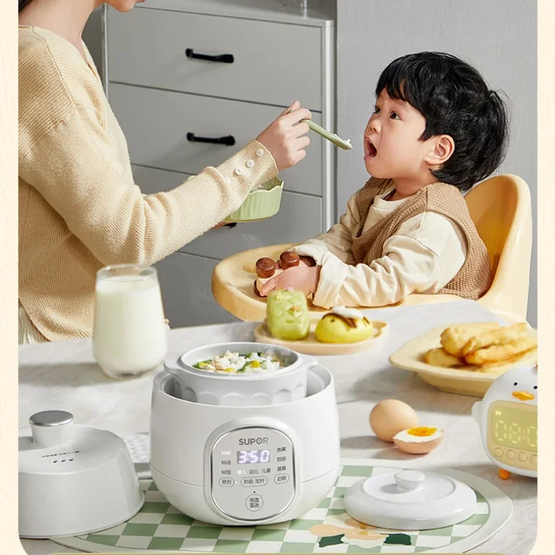 Electric Stewpot Baby and Infant Complementary Food Pot Cooking Porridge Integrated Multifunctional Reservation Ceramic Pot