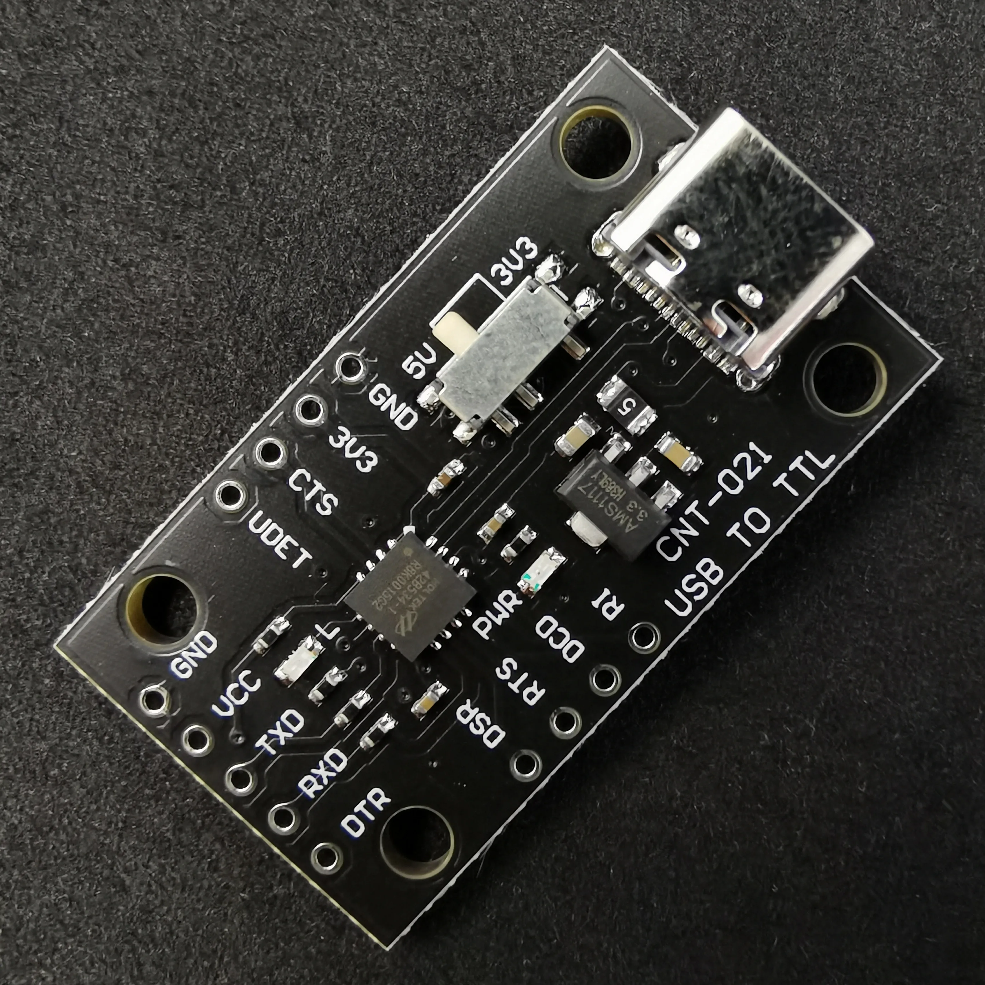 HT42B534-1 Módulo USB para TTL, Interface Tipo C, 3.3V, Tensão 5V para LGT8F328P, LQFP32, MiniEVB