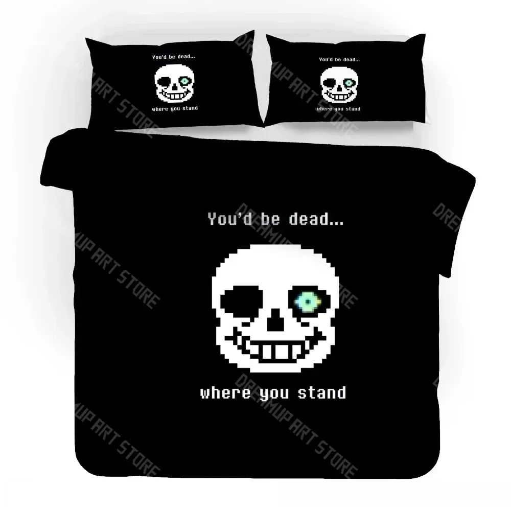 2026 3D Game Undertale Sans Bedding Set Bedroom Decor High Quility Duvet Cover Home Textile Quilt Cover For Boy Girl Children Gi