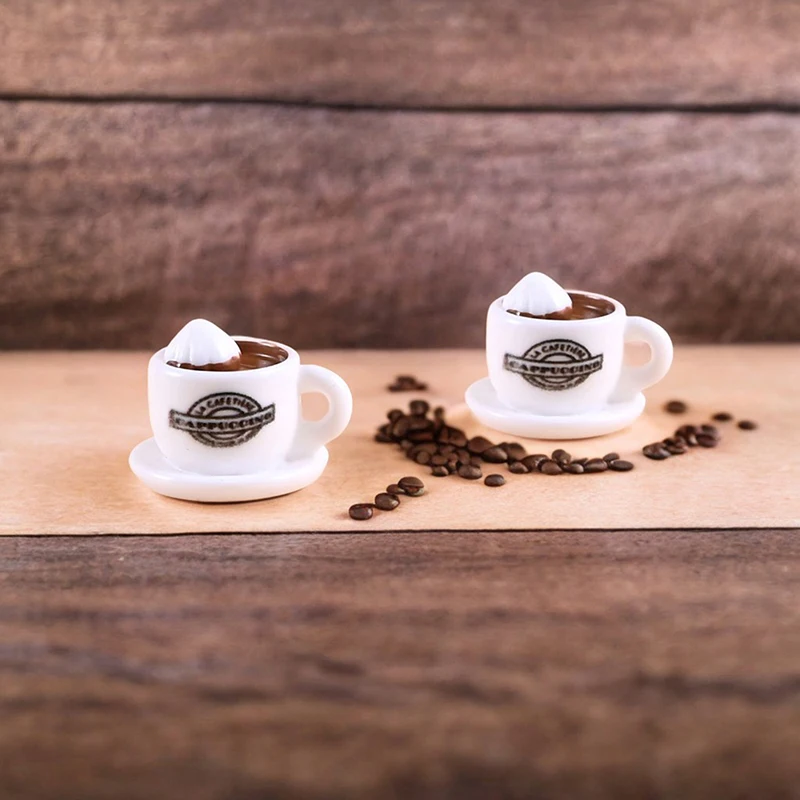 ชุดจำลองถ้วยกาแฟขนาดเล็ก 10 ชิ้น สำหรับบ้านตุ๊กตา 1/12 ของตกแต่งฉากร้านกาแฟ ของเล่นเสริมสร้างจินตนาการ