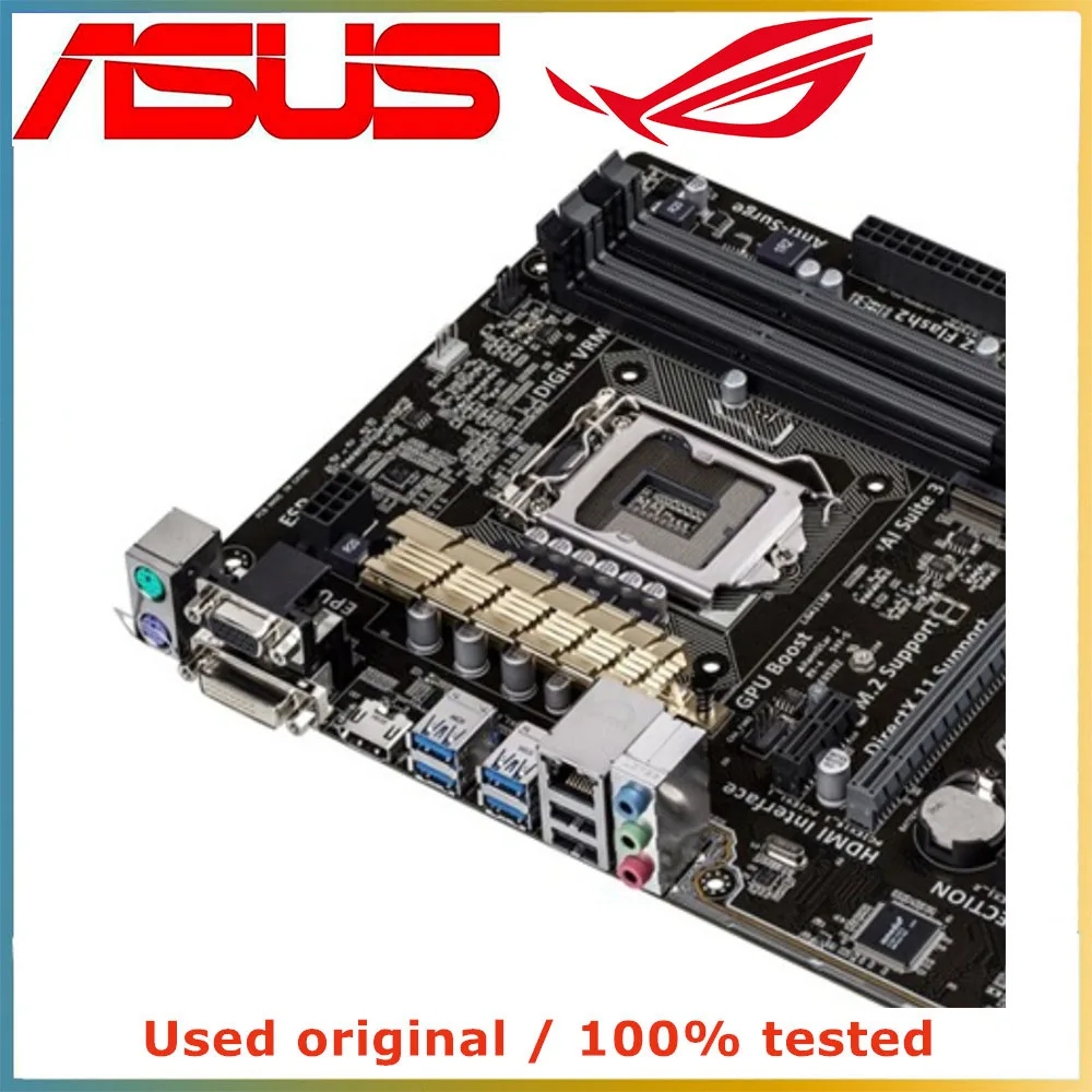 Imagem -05 - Placa-mãe do Computador Lga 1150 Ddr3 32g Desktop Mainboard Sata Iii Pci-e 3.0 X16 Asus-z97-k