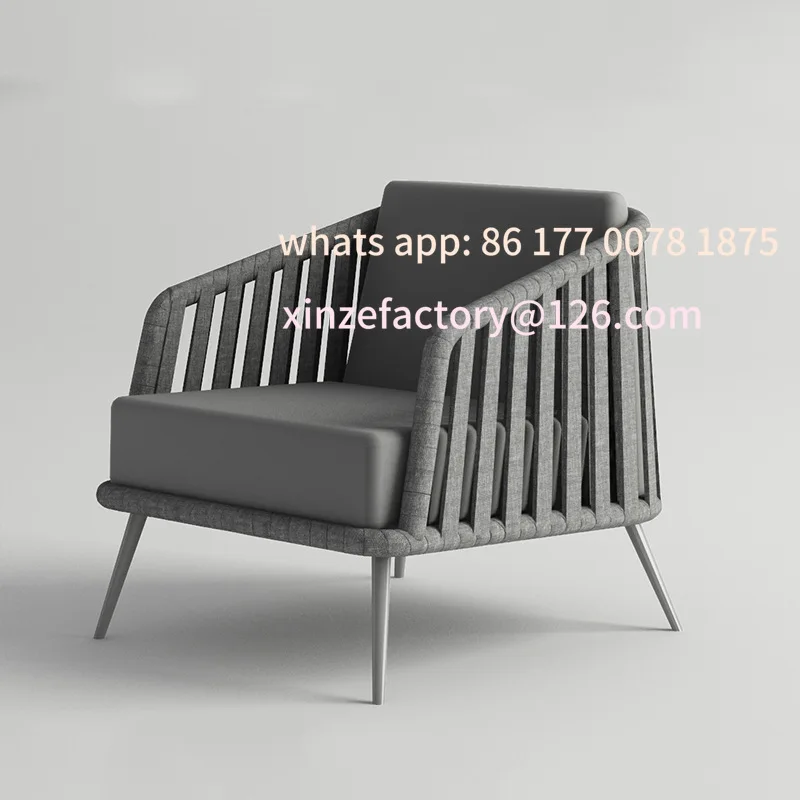 Anpassbares Rattan-Sofa für den Außenbereich, Balkon im Innenhof