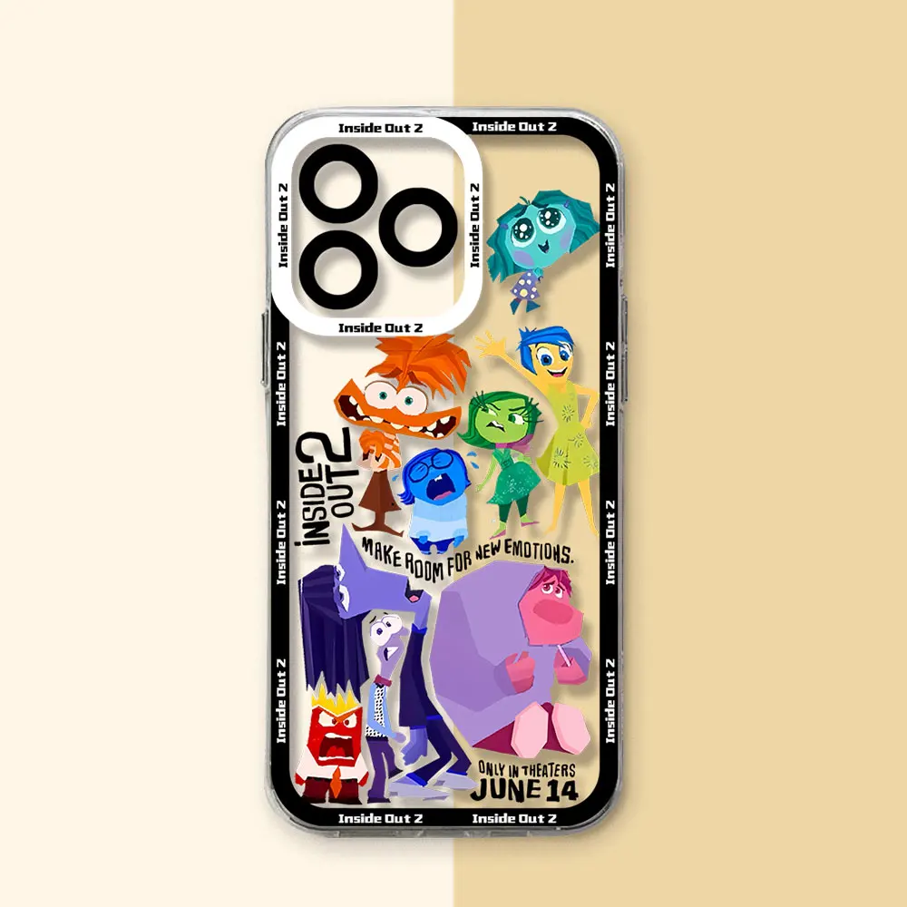 Inside Out 2 nuova custodia per telefono Disney carina per Xiaomi Redmi Note 13 12 12C 11 10 10C 13C 10s 9 9s 9A 9T 9C 8 7 Pro Max 4G 5G Cover