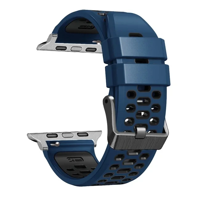 Sport Silikonarmband für Apple Watch Ultra 2 49 mm Armband Armband für Apple Watch Serie 9 8 7 SE 6 45 mm 44 mm 42 mm Zubehör