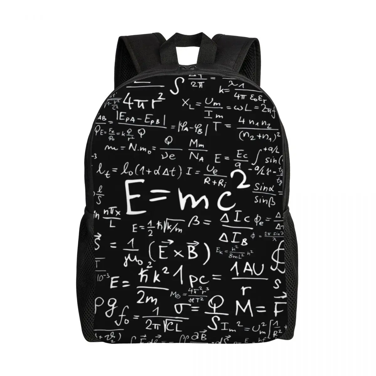 Physics Equations Backpacks for Men Women College School Student Bookbag Fits 15 Inch Laptop Geek Science Math Bags