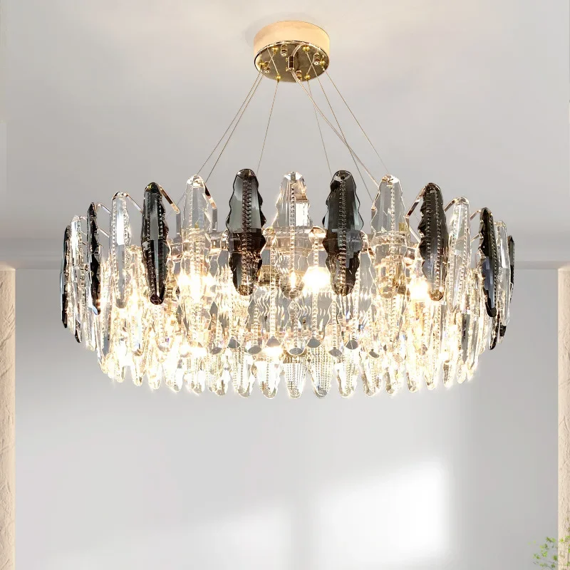 

Modern Luxury Crystal Chandelier Lighting Diamonds Pendant Lamp Indoor Lustre E14 LED Island Pendant Lamp for Living Room