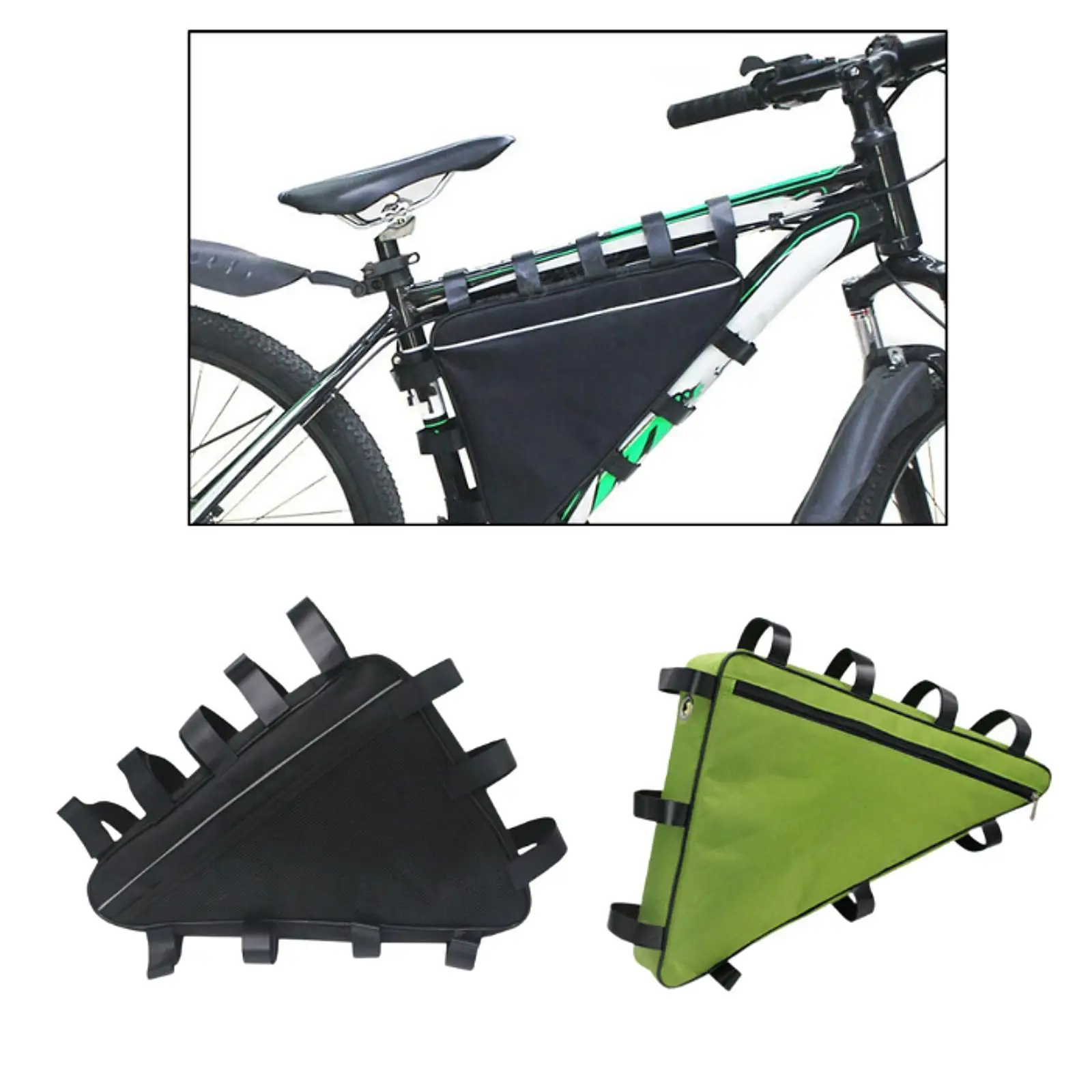 

Сумка на раму велосипеда Водонепроницаемая сумка для велосипедных аксессуаров под трубкой для горного дорожного велосипеда с ремнем для езды на велосипеде Сумка для хранения велосипеда