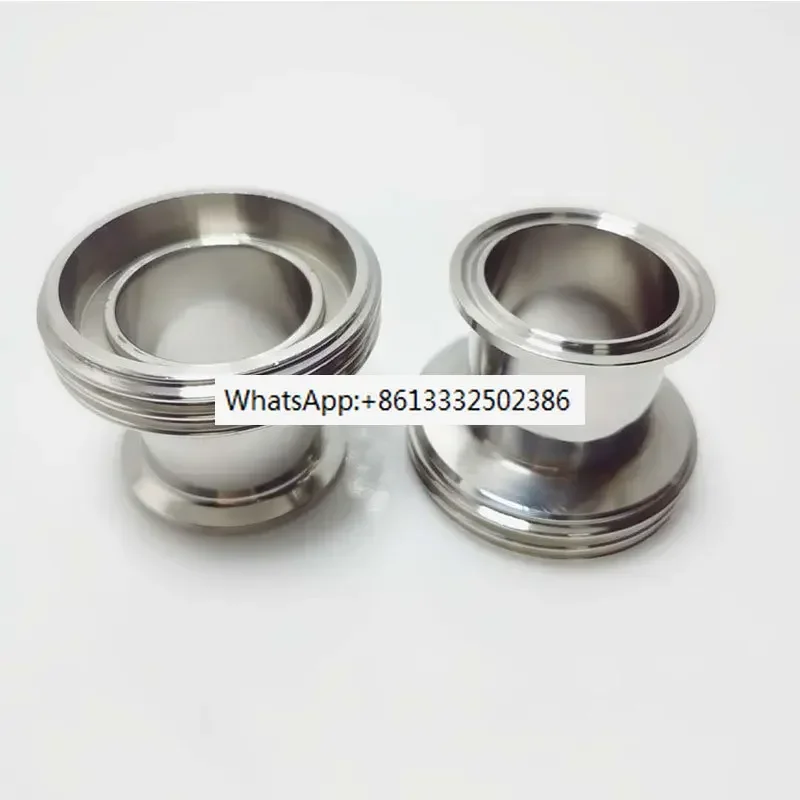 

2pcs SMS union quick installation mirror/304 stainless steel/DN40 German standard/single card/single screw/round thread union