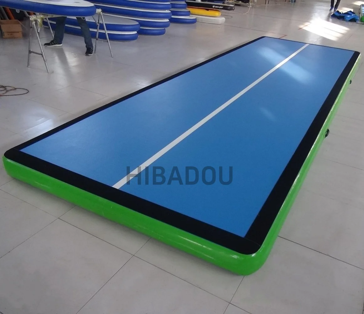 Opblaasbare Lucht Gymnastiek Mat 6x1x0.2m Training Tumbling Mat Tumble Tracks Luchttrainingsmatten met Elektrische Luchtpomp