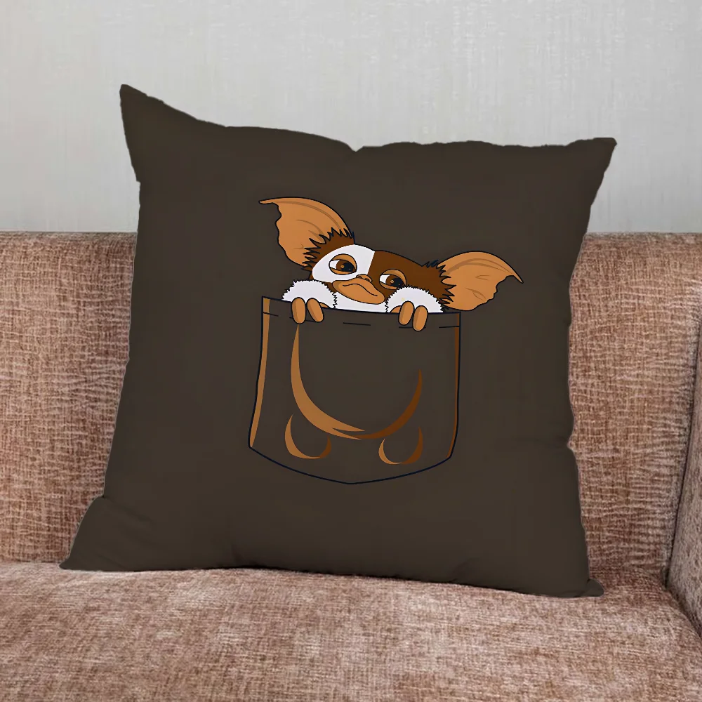 Cute G-Gremlins Gizmo Pillow Case For Home Bedroom Car Office Decoration Living Room Sofa Cushion Cover Suitable