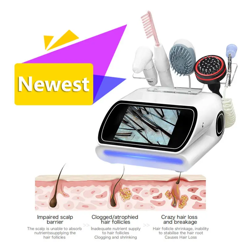 Multifunctional 5-in-1 Desktop Hair And Scalp Treatment Machine With AI Hair Analysis & Management US Plug Commercial Use