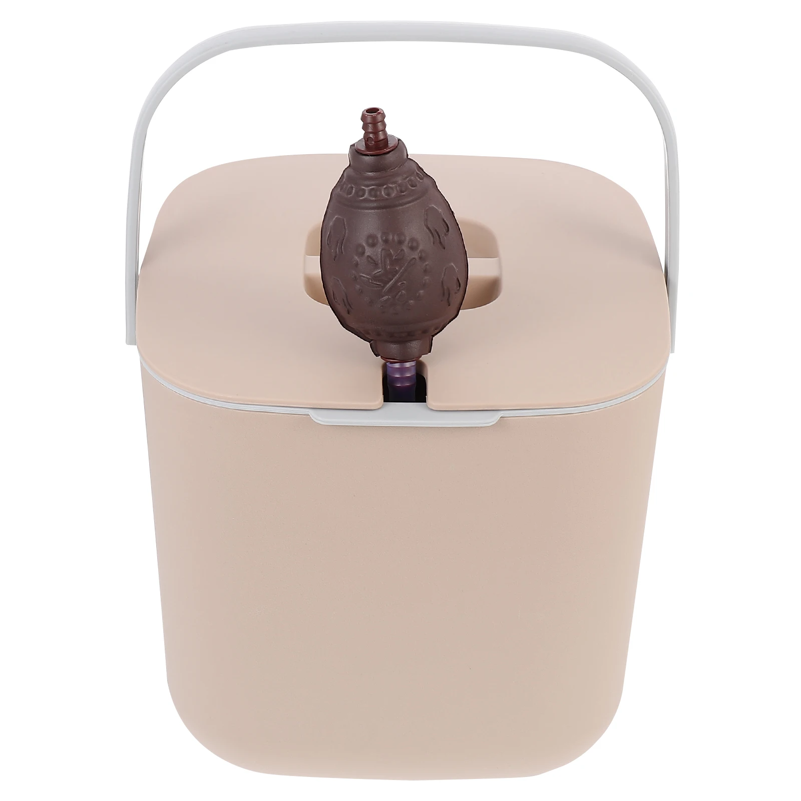 

Tea Dross Bucket Large Capacity Kitchen Garbage Can Home Office Supply Portable H Plastic Material Loose Leaf Storage