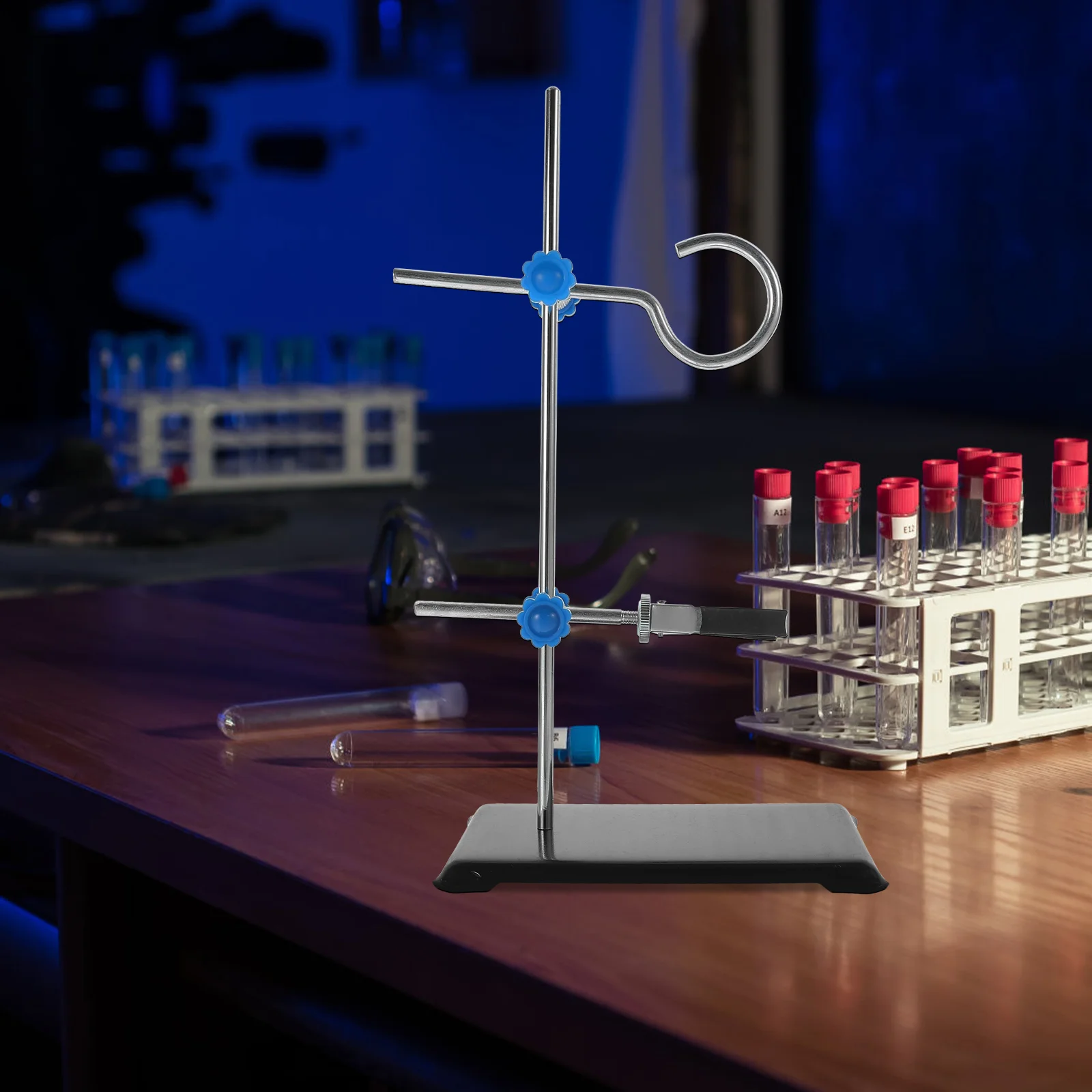 Estante de destilación, soporte de hierro para matraz, soporte para aceite esencial, plataforma de laboratorio
