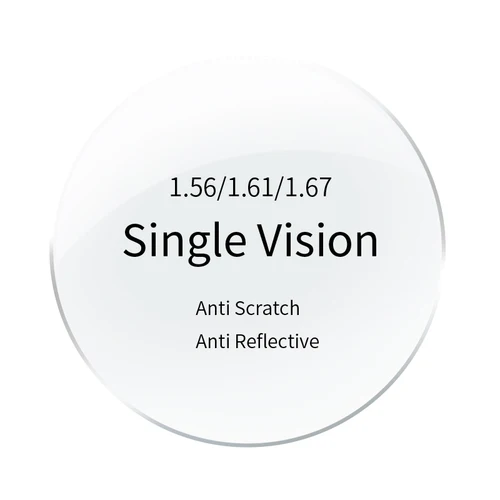 Visionect 1,56 1,61 1,67 lentes de gafas ópticas graduadas de visión única antirreflectantes para miopía o presbicia de lectura