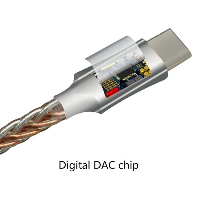 Cable decodificación TPC para teléfono USB 3,5mm, amplificador auriculares, sonido claro