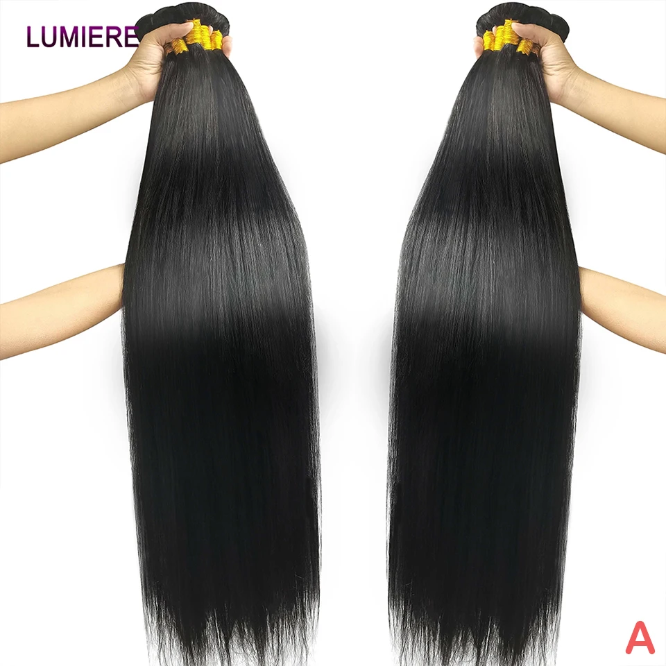 

Bone Straight 100% Unprocessed Virgin Raw Human Hair Bundles Hair Extensions Brazilian 3 4 Bundle Deals Wholeasle 38 40 Inch 18A