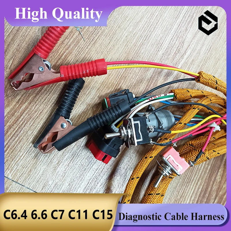 Diagnostic Harness C6.4 6.6 C7 C11 C15 C9 3126B Engine Test Harness for Caterpillar CAT for Excavator Parts