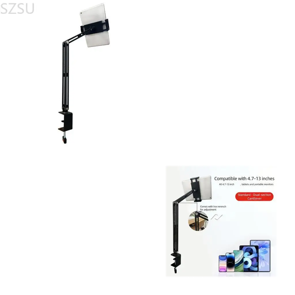 

SZSU Universal Adjustable Tablets Stand For 4.7 To 13inch Devices With 360 Rotations