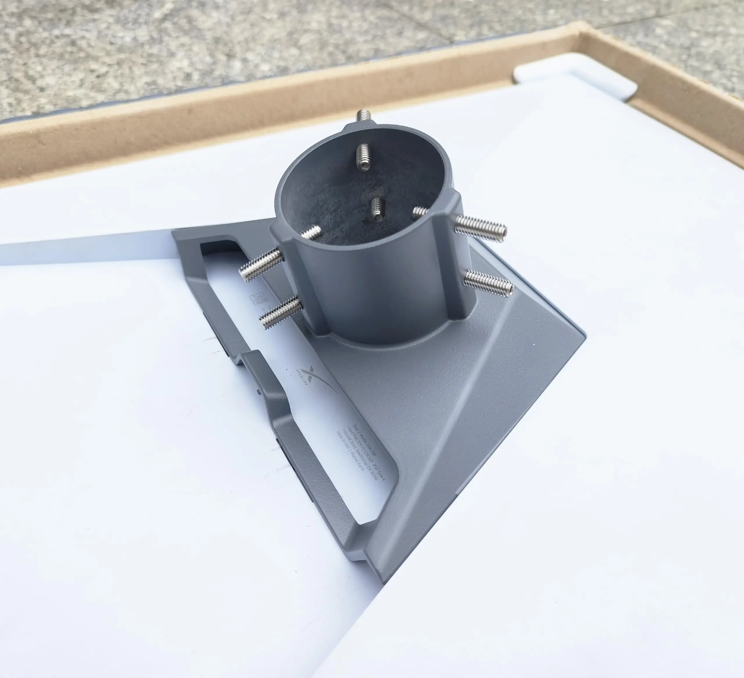 Starlink Gen 3 Pipe Adapter, Pole Mount Adapter Mounting Kit, Compatible with STARLINK Standard Dish, V3 Kickstand Dishy