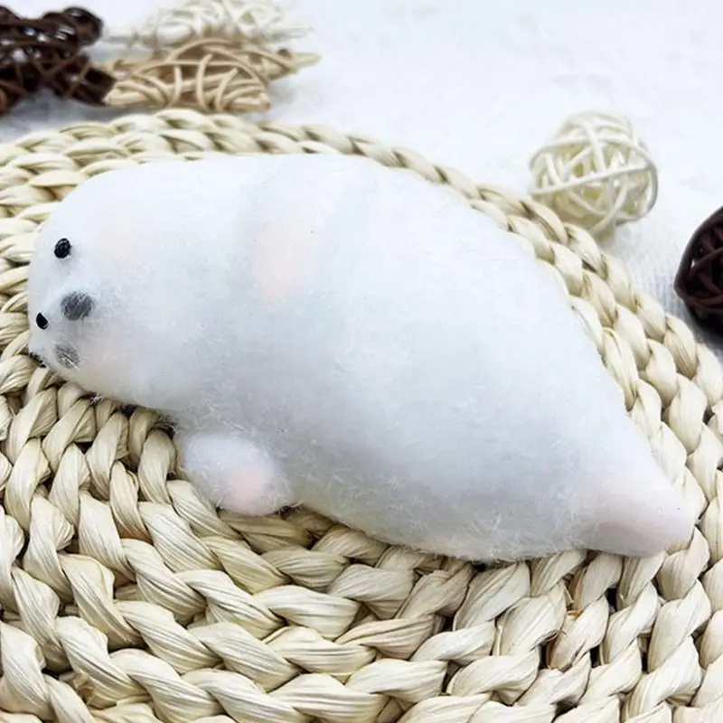 Leuke Pluche Seal Zeeleeuw Zachte Kleverige Siliconen Mochi Taba Squishyes Fidgeting Kinderen Speelgoed Meisjes Stress Verlichten Verjaardagsfeestje Geschenken