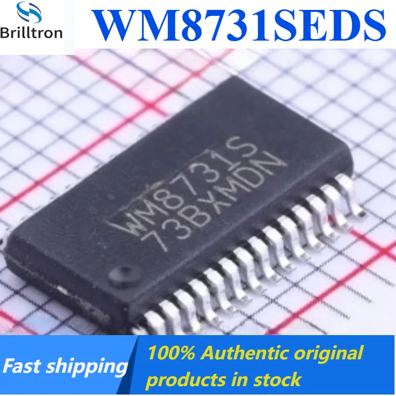 2-10PCS WM8731SEDS/RV WM8731S Audio Codec Chip SSOP-28 Brand New Original in Stock , Fast Shipping.