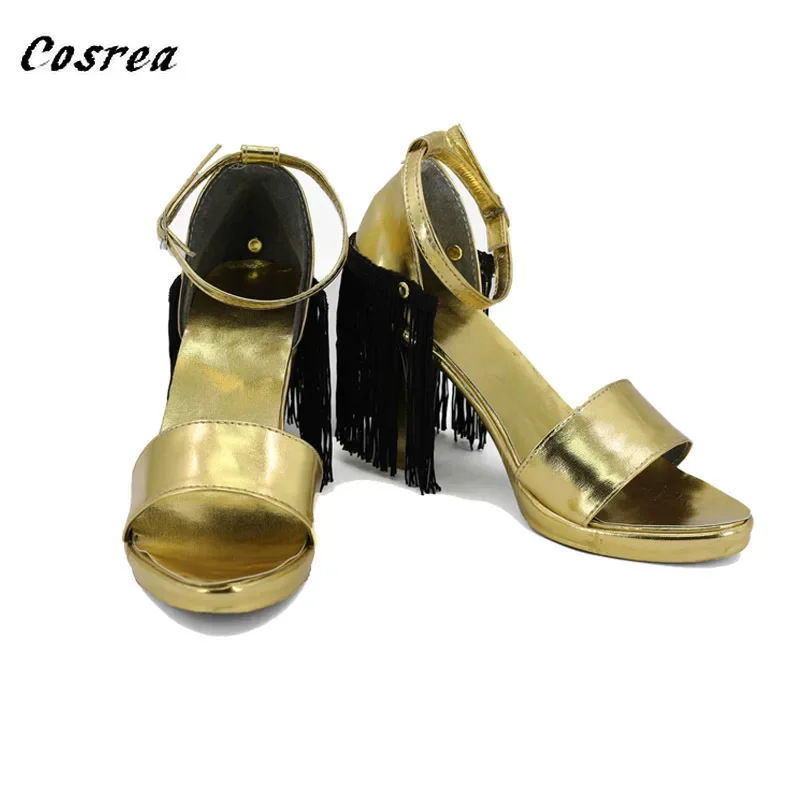 2025 New Costume Props Adult Cosplay Joker Davidsion Accessories Shoes Boots for Girls Women Halloween abc