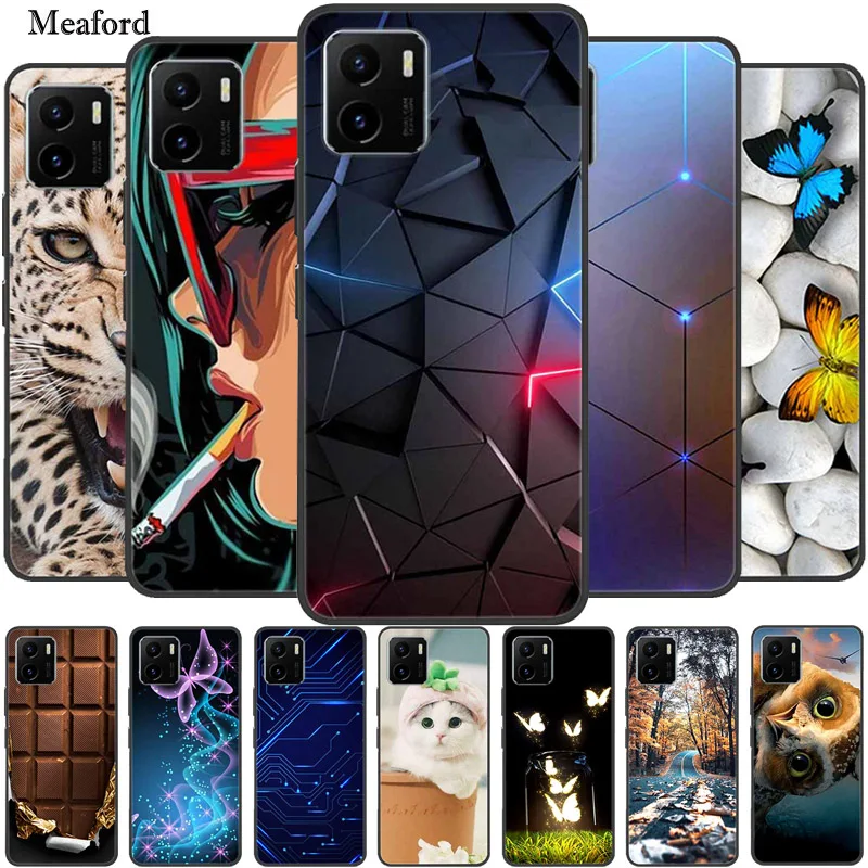 

Case For Vivo Y01 Y 01 Luxury Silicone Soft Phone Cover For Vivo Y15S Y15 S Cases VivoY01 VivoY15S Funda Wolf Protective Coque