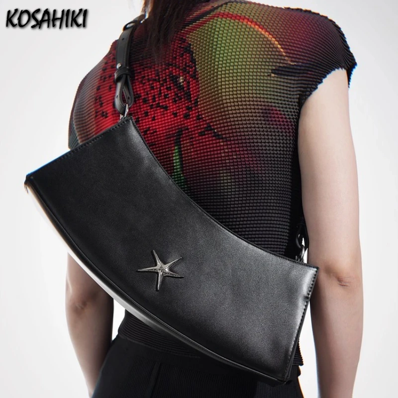 

Luxury Design Office Lady trendy Underarm Bag Women Sweet Cool Y2k Aesthetic Handbags Fashion Star Punk Shoulder Bags Streetwear