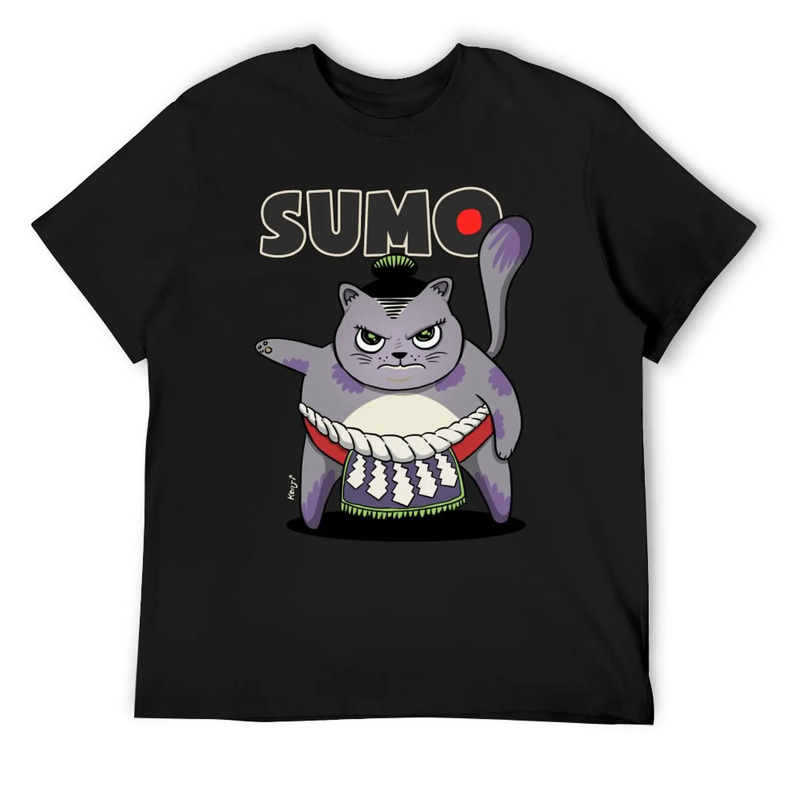 

Sumo Wrestler Cat Yokozuna ネコ Neko Gray T-Shirt funny costumes cotton graphic tees essential t shirt mens designer t shirt