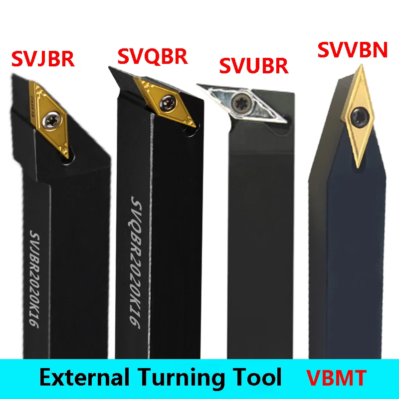 LIHAOPING Lathe Cutting SVJBR SVQBR SVUBR SVVBN SVQBL 2020K16 External Turning Tool Holder SVJBR1212H11 CNC Carbide Inserts VBMT