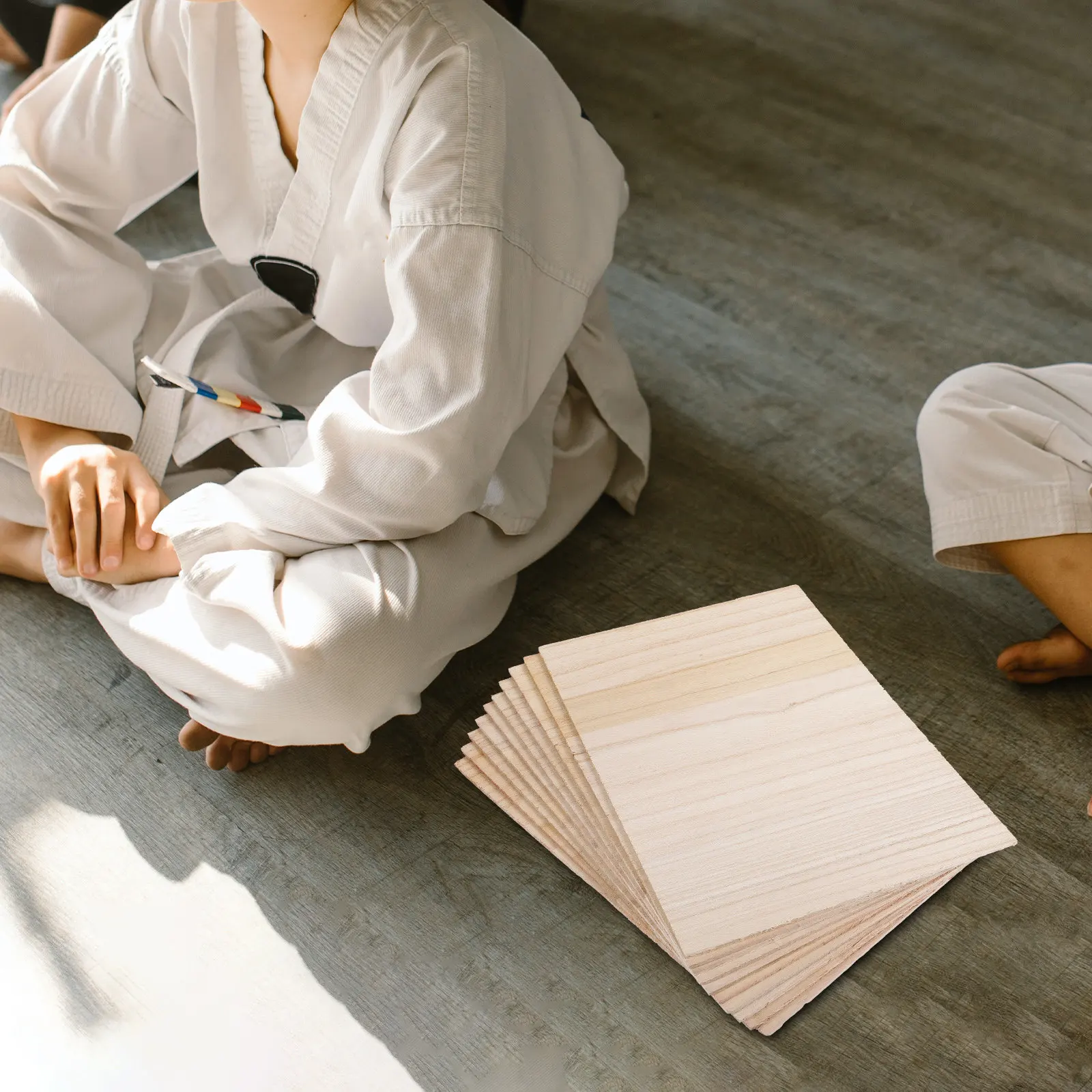 10Pcs Training Breaking Board for Professional Taekwondo Punching Board Wood Material Coating Convenient Handling