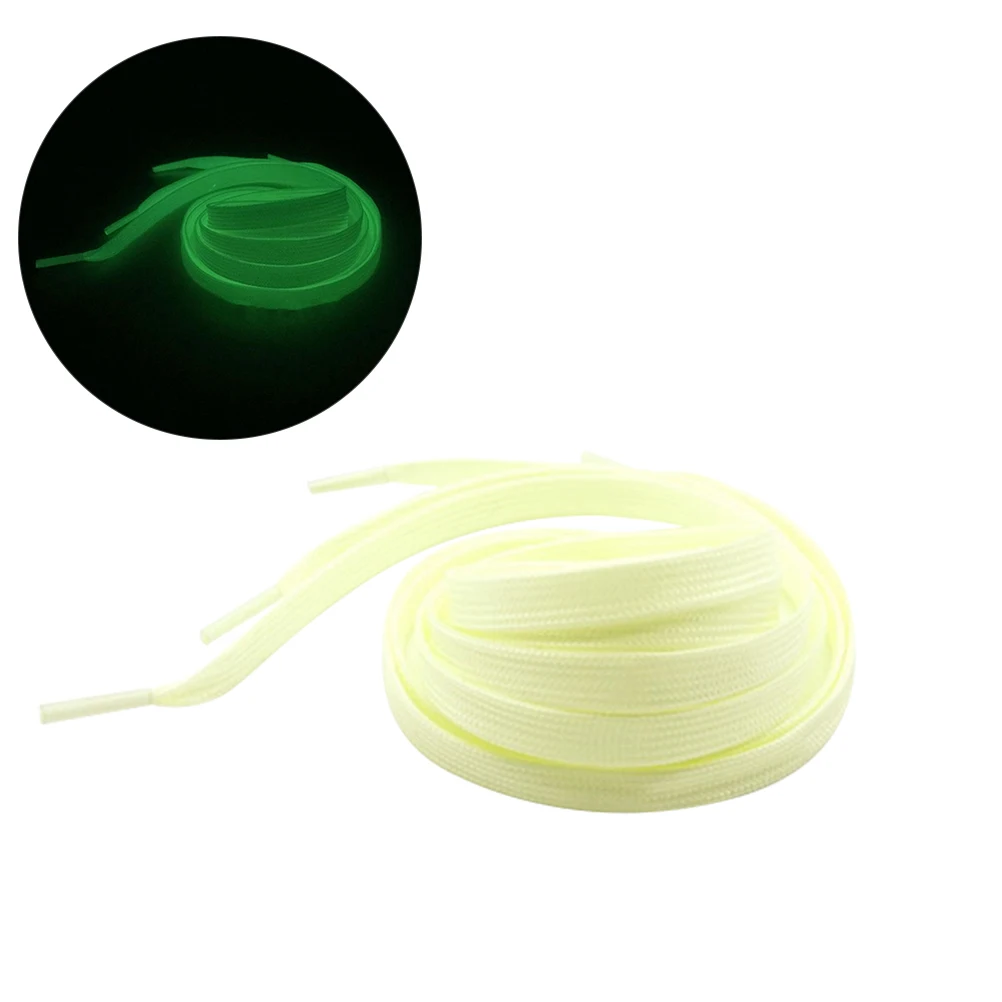 

Fluorescent Shoelaces Glow in The Noodle Replacement Luminous Fastening Pure Pattern