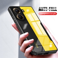 Acrylic Transparent Armor Shockproof Case For Xiaomi Poco X7 Pro 5G TPU Soft Frame Protect Fundas On PocoX7Pro Poko Little X7Pro