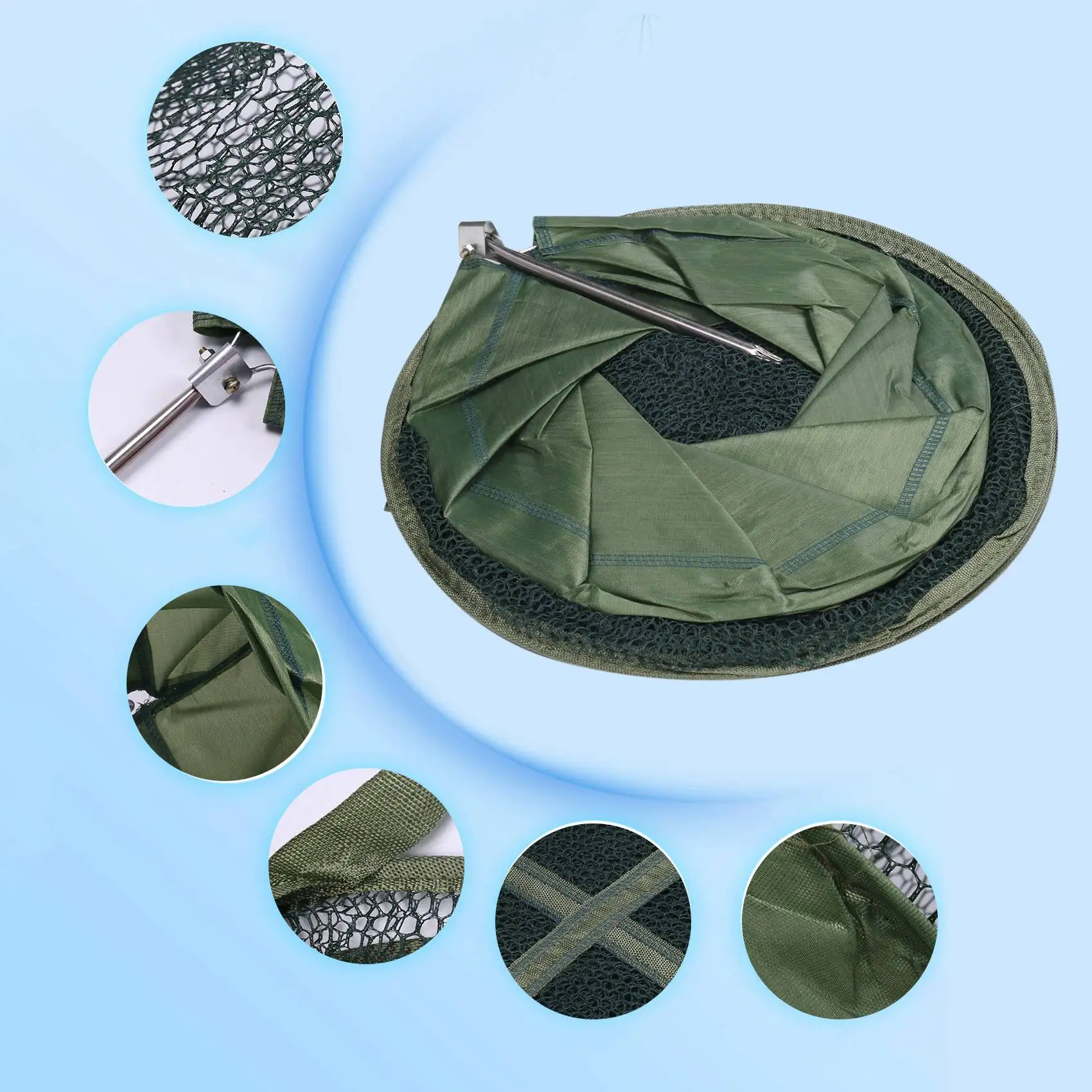 

5Layer Foldable Fishing Basket Keep Fish Alive in the Water Big Hole