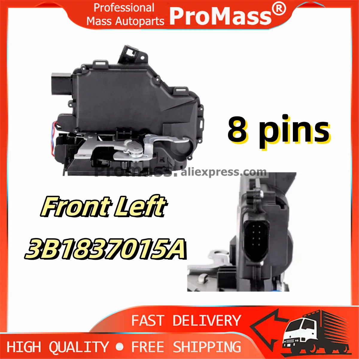 Door Lock Latch Actuators Front Rear Left Right 3B1837015A 3B1837016A 3B4839015A 3B4839016A For Passat B5 Golf MK4