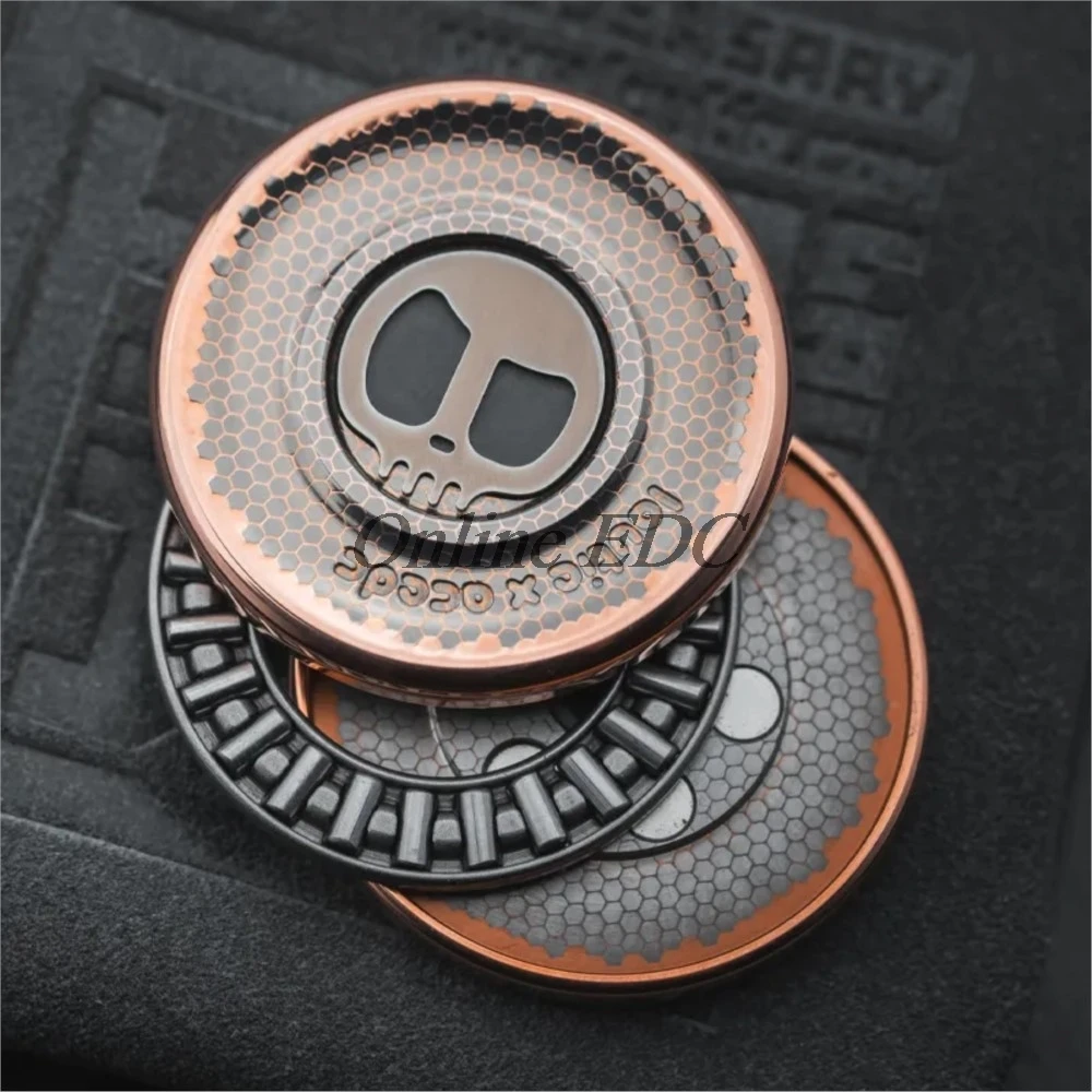 LAUTIE EDC Superconductor Devil’s Milk Cap Haptic Coin 2099 Series Fidget Toys Stress Relief Toy Adults